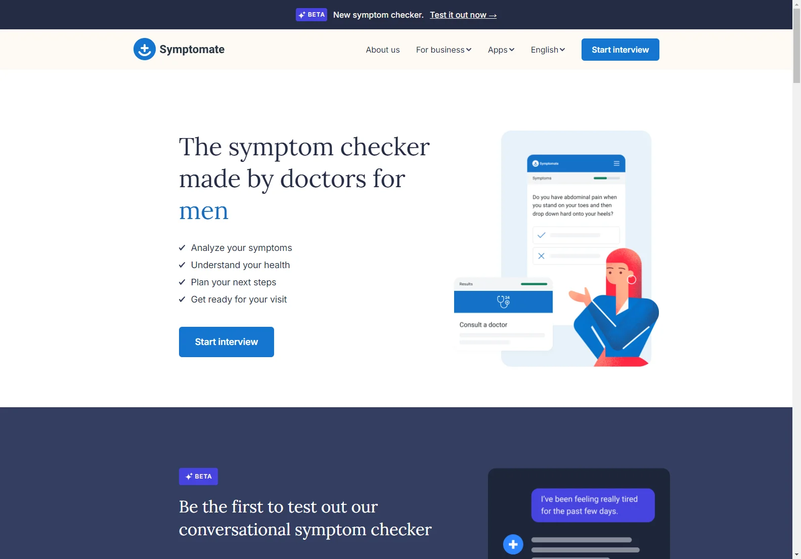 Symptomate: Online Symptom Checking for Better Health