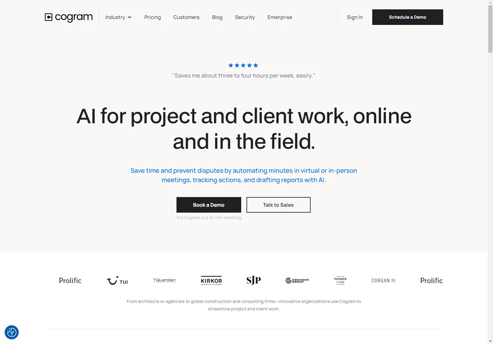 Cogram: Streamlining Project & Client Work with AI