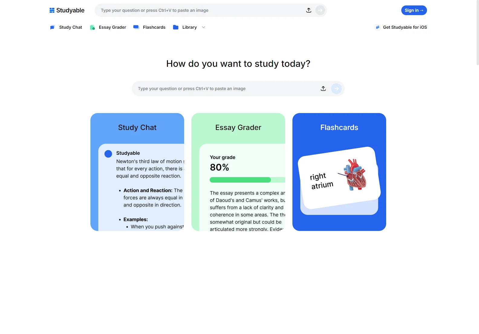 Studyable: Your Free AI-Powered Study Companion for Homework & Flash Cards