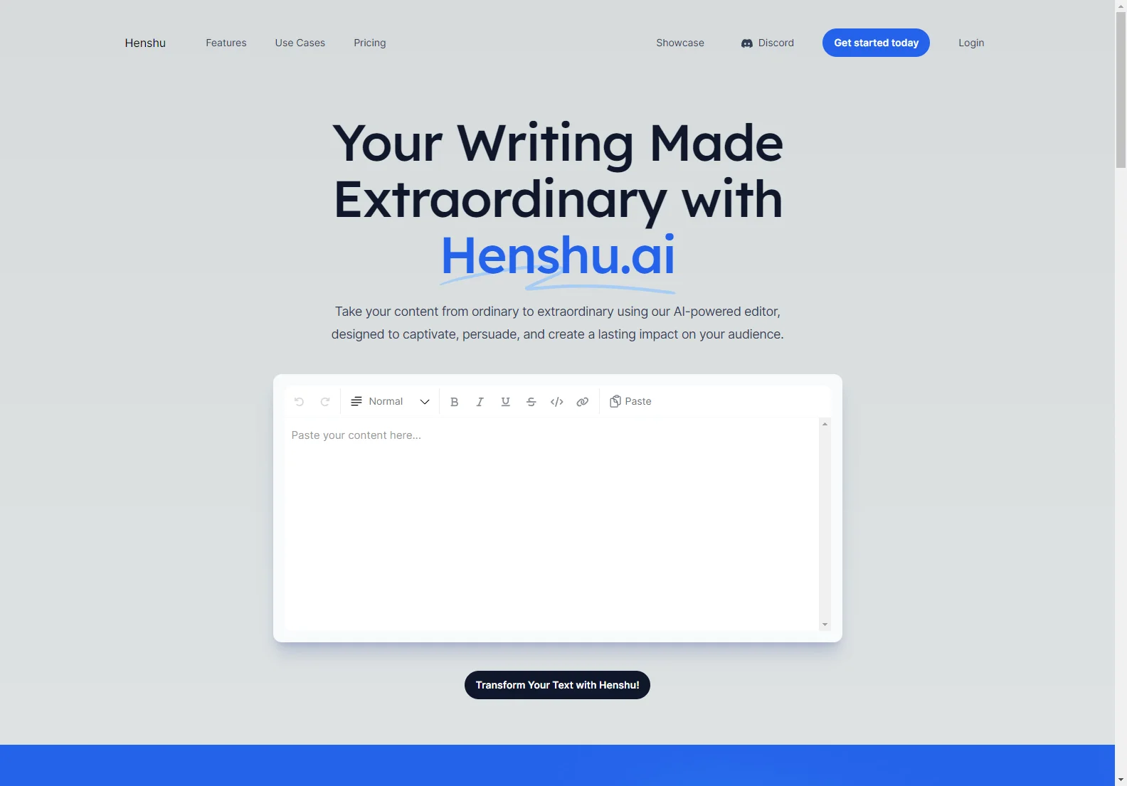 Henshu.ai - Transform Your Writing