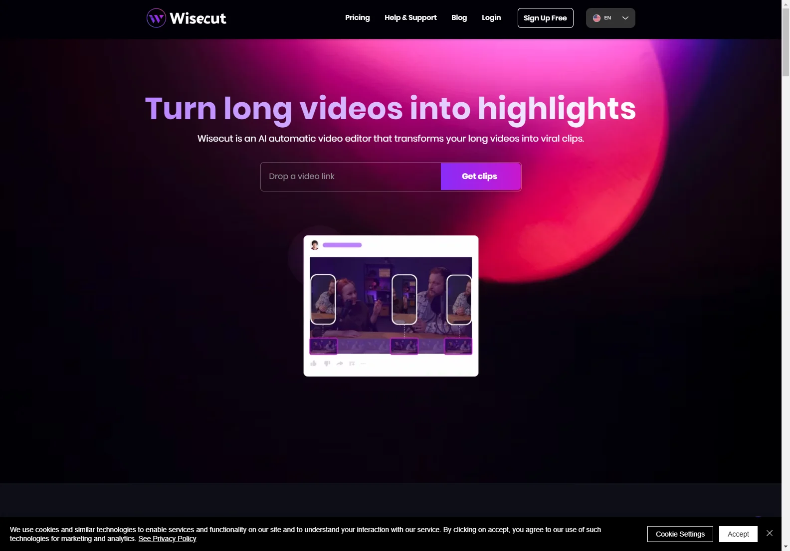 Wisecut - AI-Powered Video Editing for Engaging Content