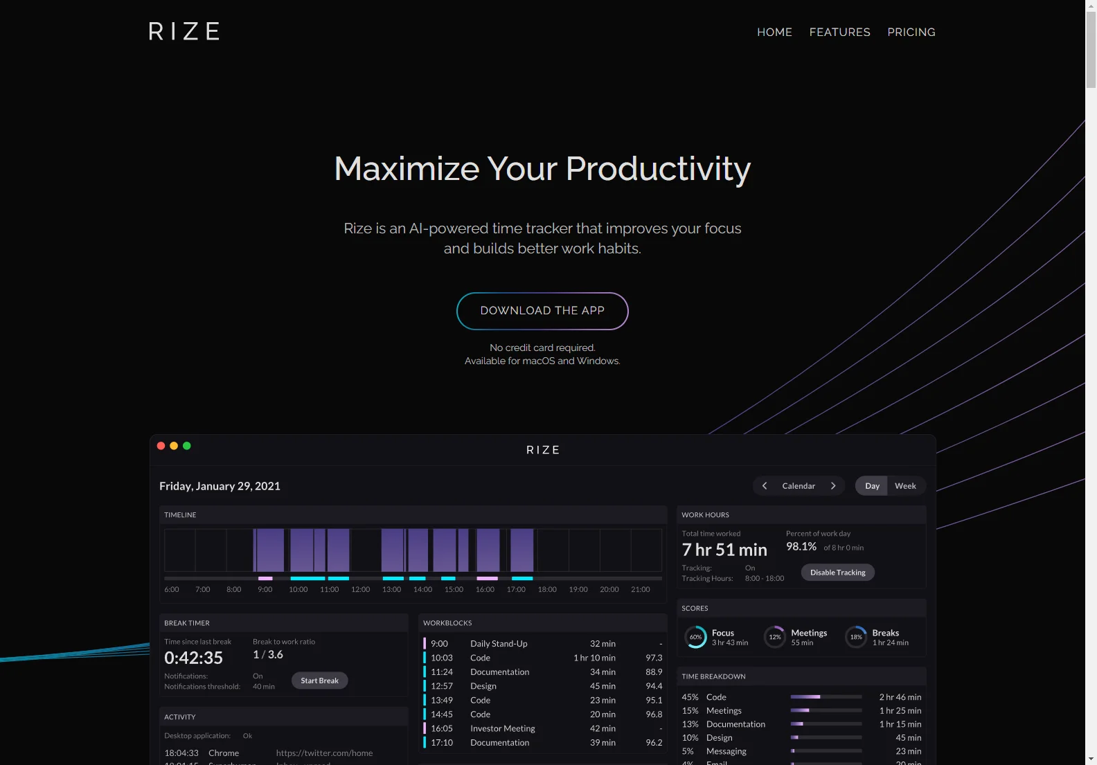 Rize: AI-Powered Time Tracker for Maximized Productivity