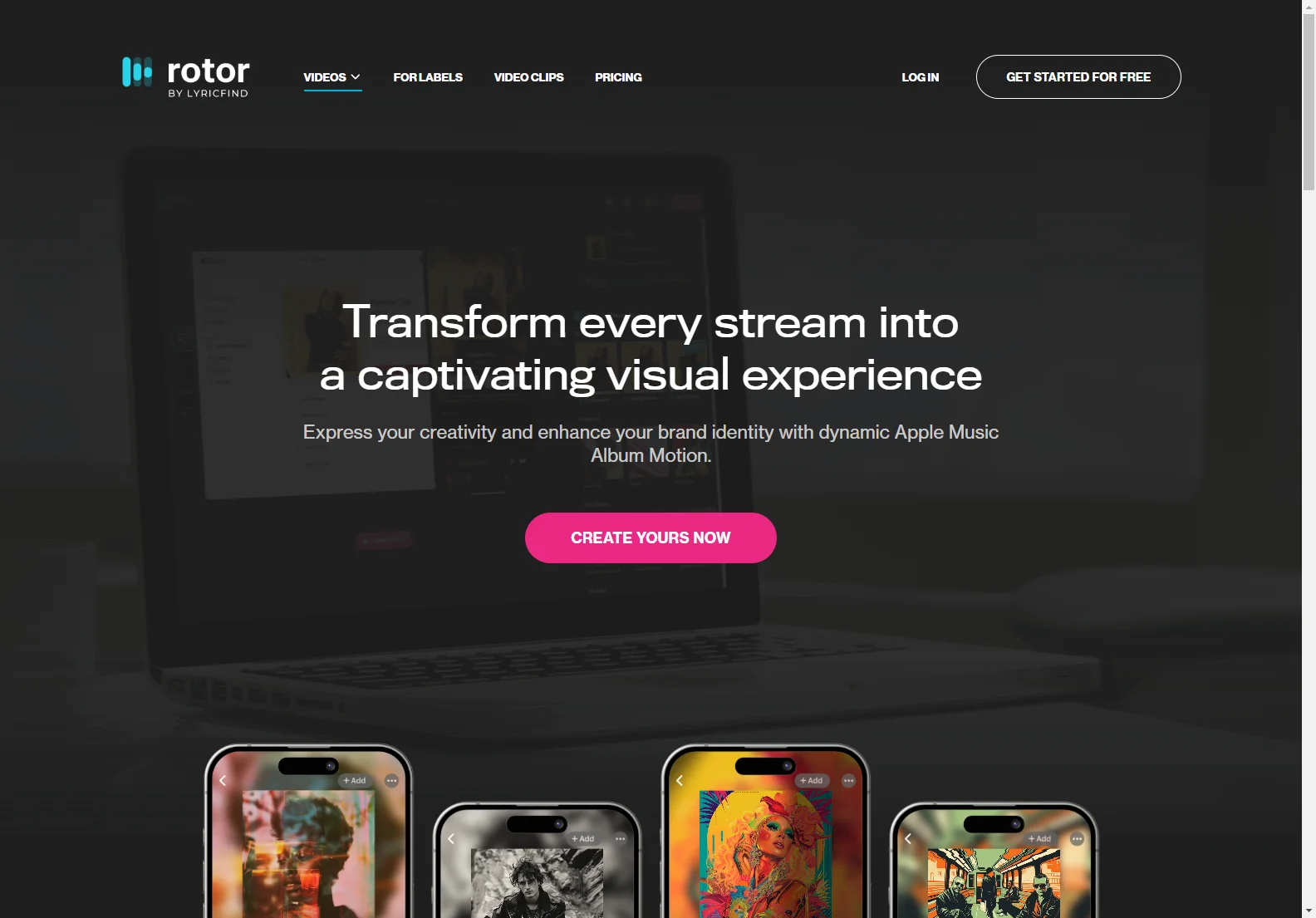 Rotor Videos: Empowering Musicians with Stunning Video Creation