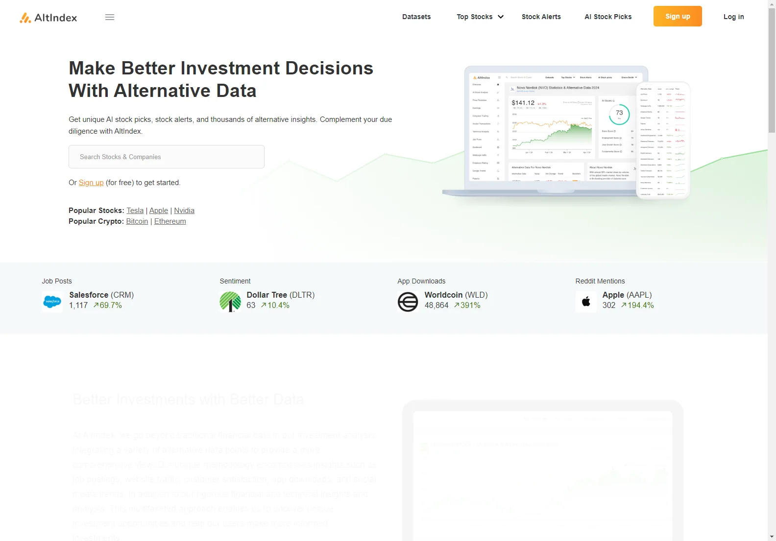 AltIndex: Unleashing the Power of Alternative Data for Investments