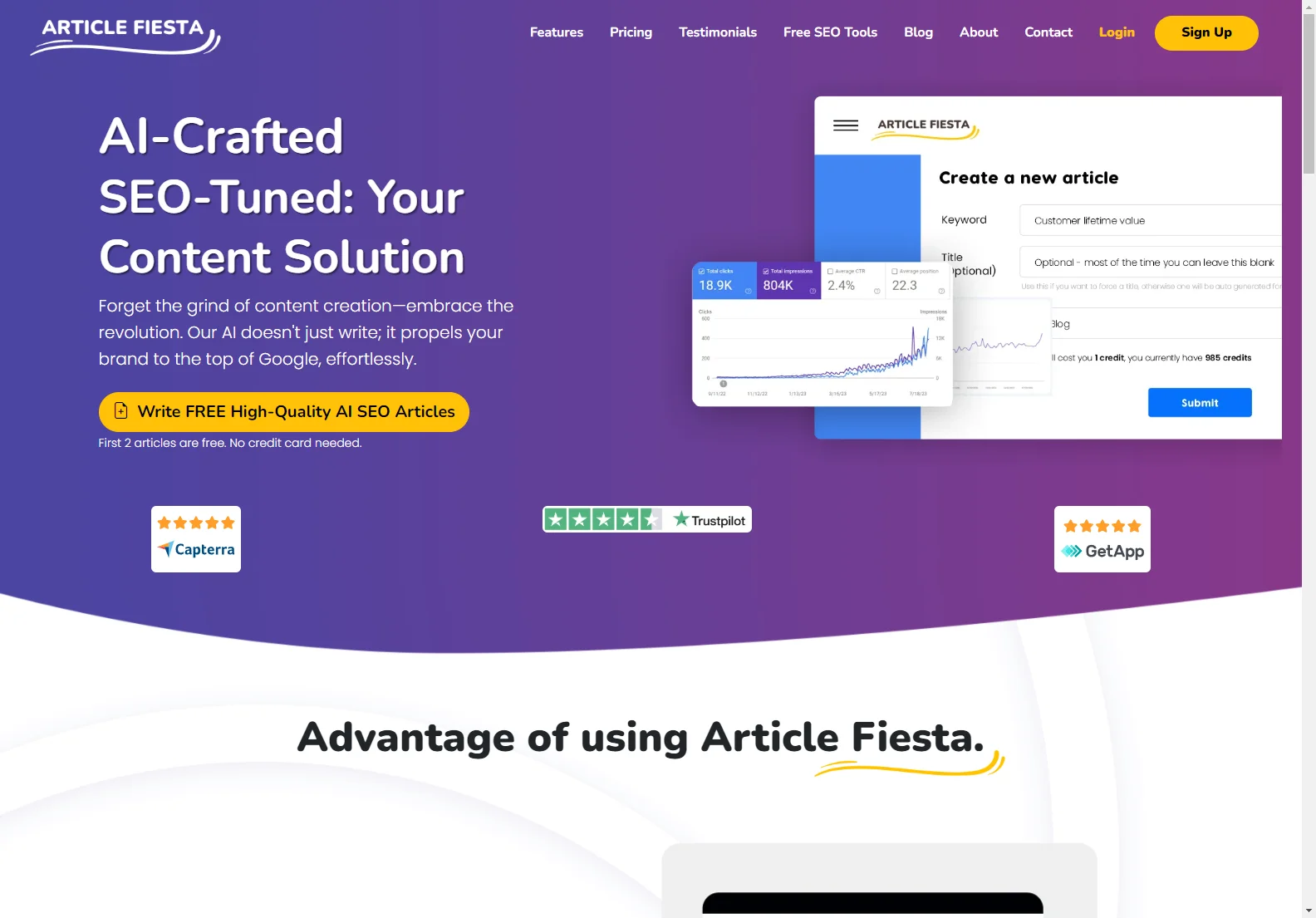 Article Fiesta: Revolutionizing SEO Content Creation