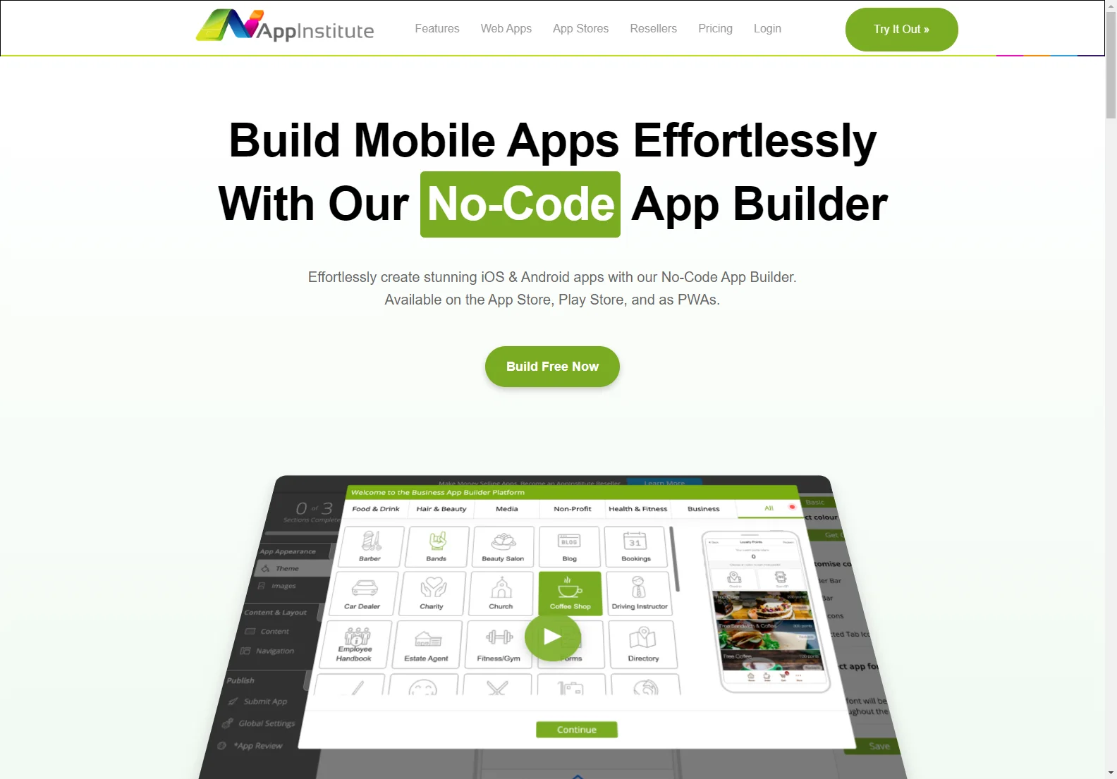 AppInstitute: Build iOS & Android Apps Easily