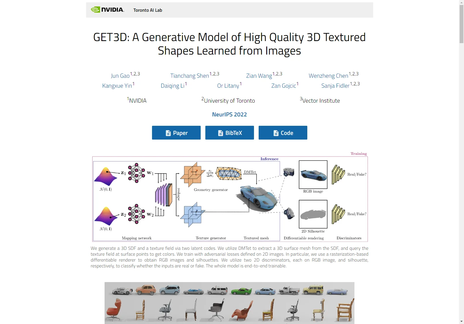 GET3D: AI-Powered Generation of High-Quality 3D Textured Shapes