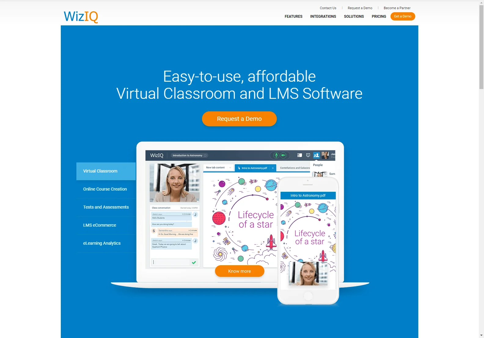 WizIQ: Transforming Online Learning with Advanced Features