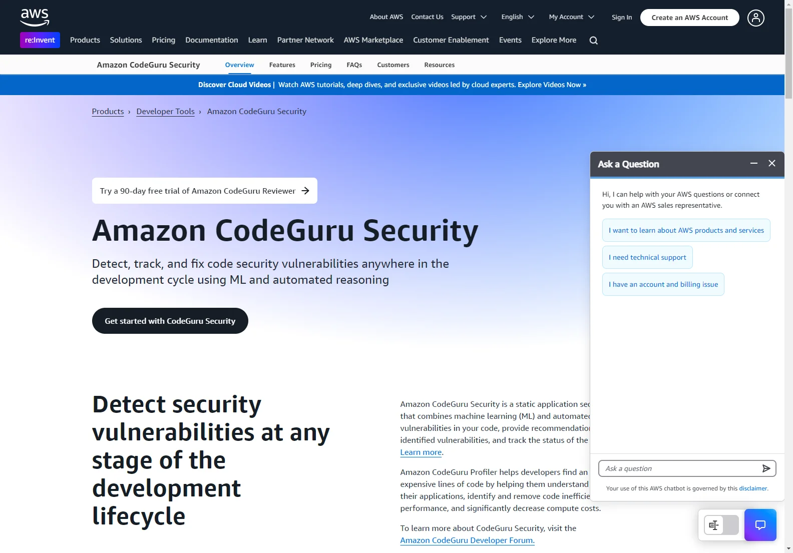 Enhance Code Security with Amazon CodeGuru Security - AWS