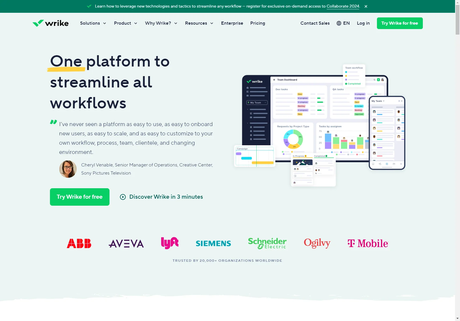 Streamline Workflows with Wrike: The Ultimate Project Management Solution