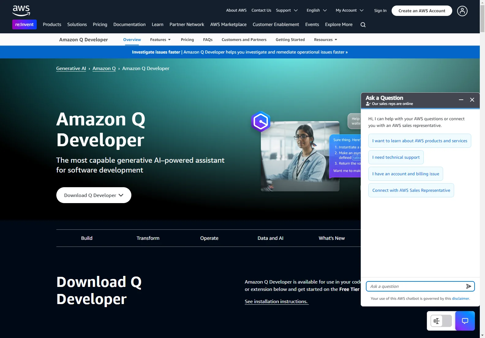 Amazon Q Developer: Empowering Software Development with AI