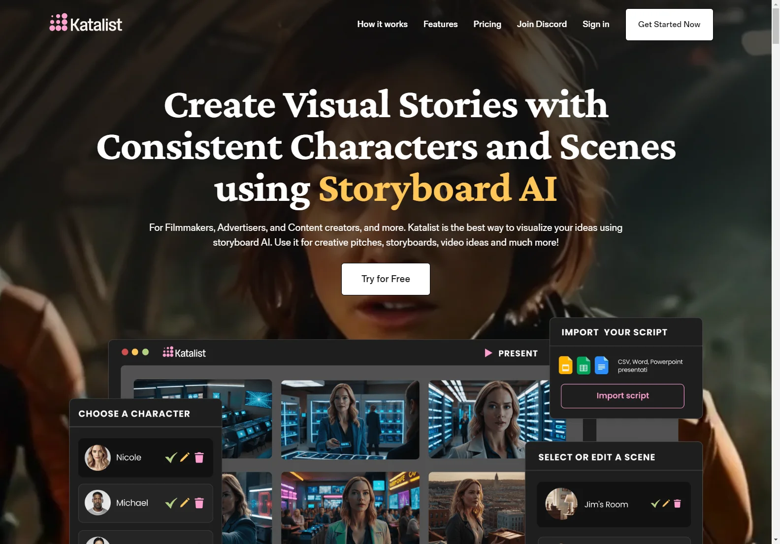 Katalist: Transforming Your Ideas into Stunning Visual Stories with AI