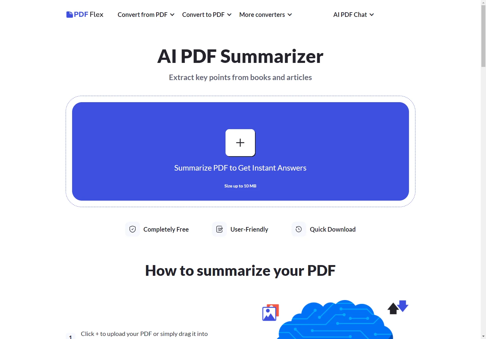 PDF Flex: Free AI-Powered PDF Summarizer for Instant Results