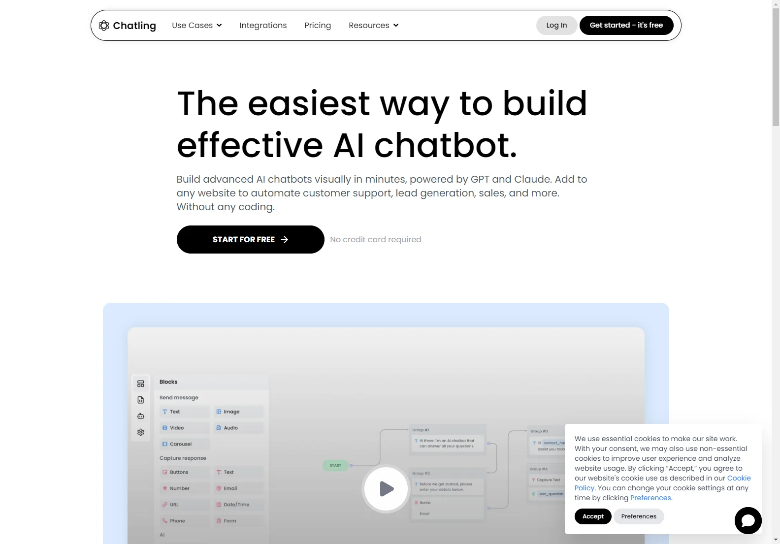 Build Effective AI Chatbots with Chatling for Your Website