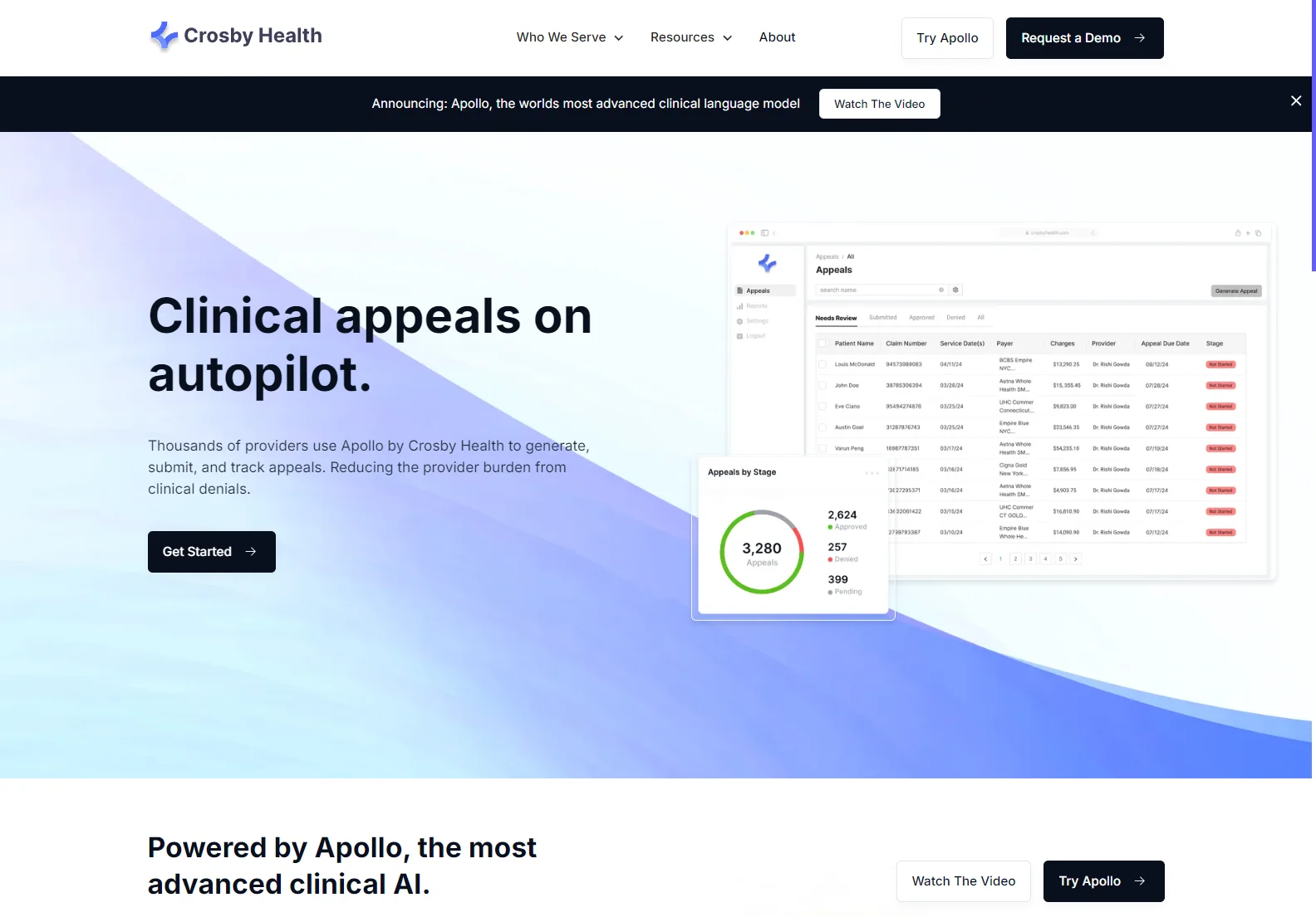 Crosby Health's Apollo: Revolutionizing Clinical Appeals