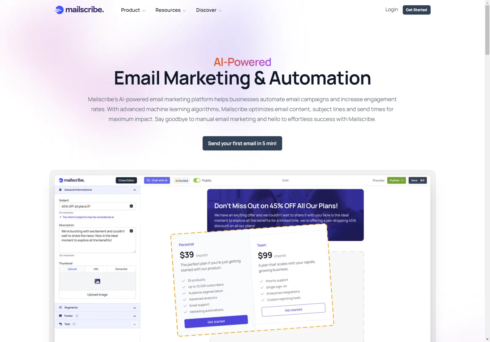 Mailscribe: Boost Email Engagement with AI-Powered Automation