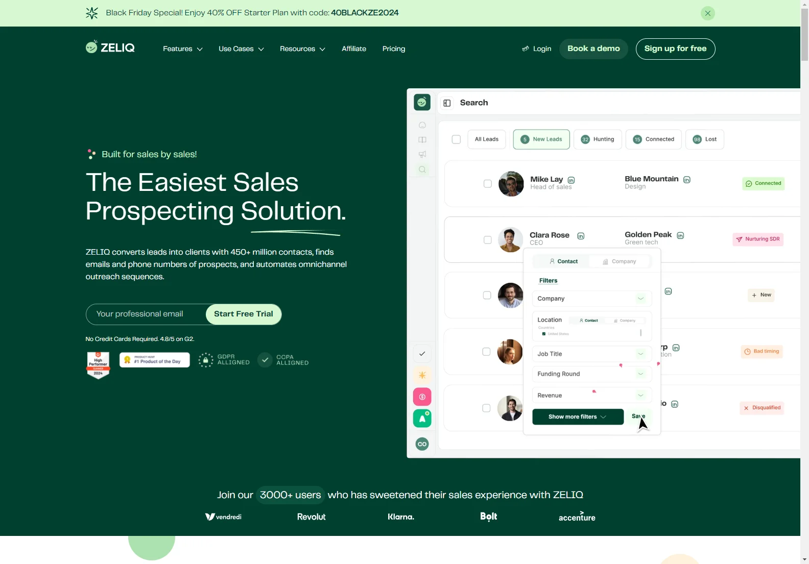 Zeliq: The AI-Powered Sales Prospecting Solution for Boosting Productivity