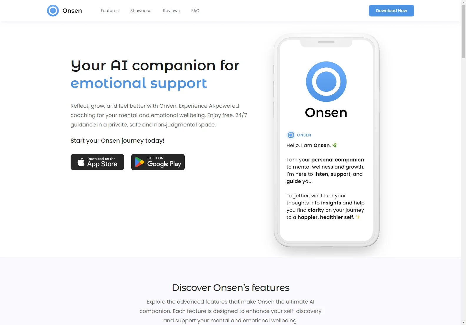 Onsen: Empowering Mental Health with AI