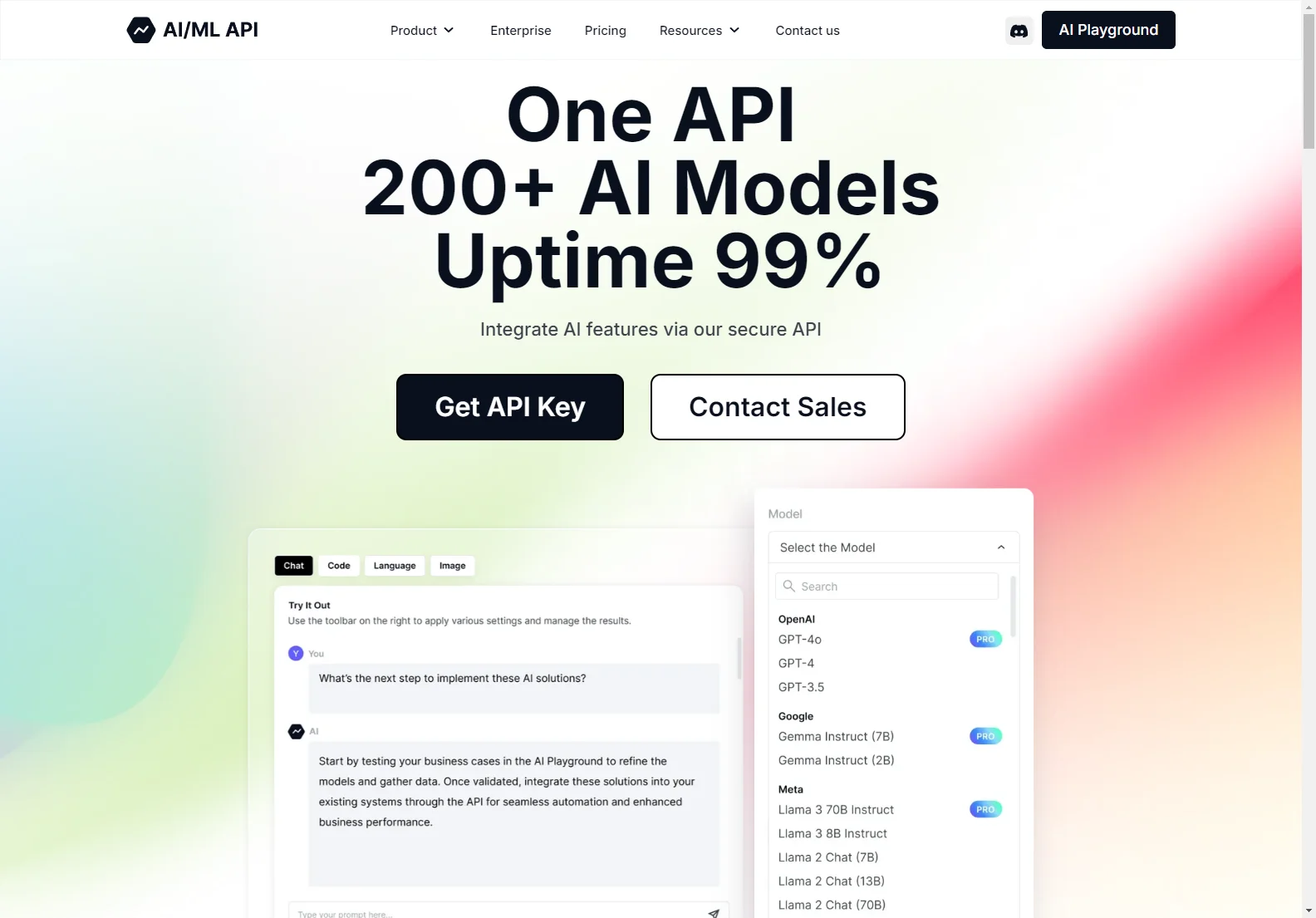 Unleash the Power of 200+ AI Models with AIMLAPI.com