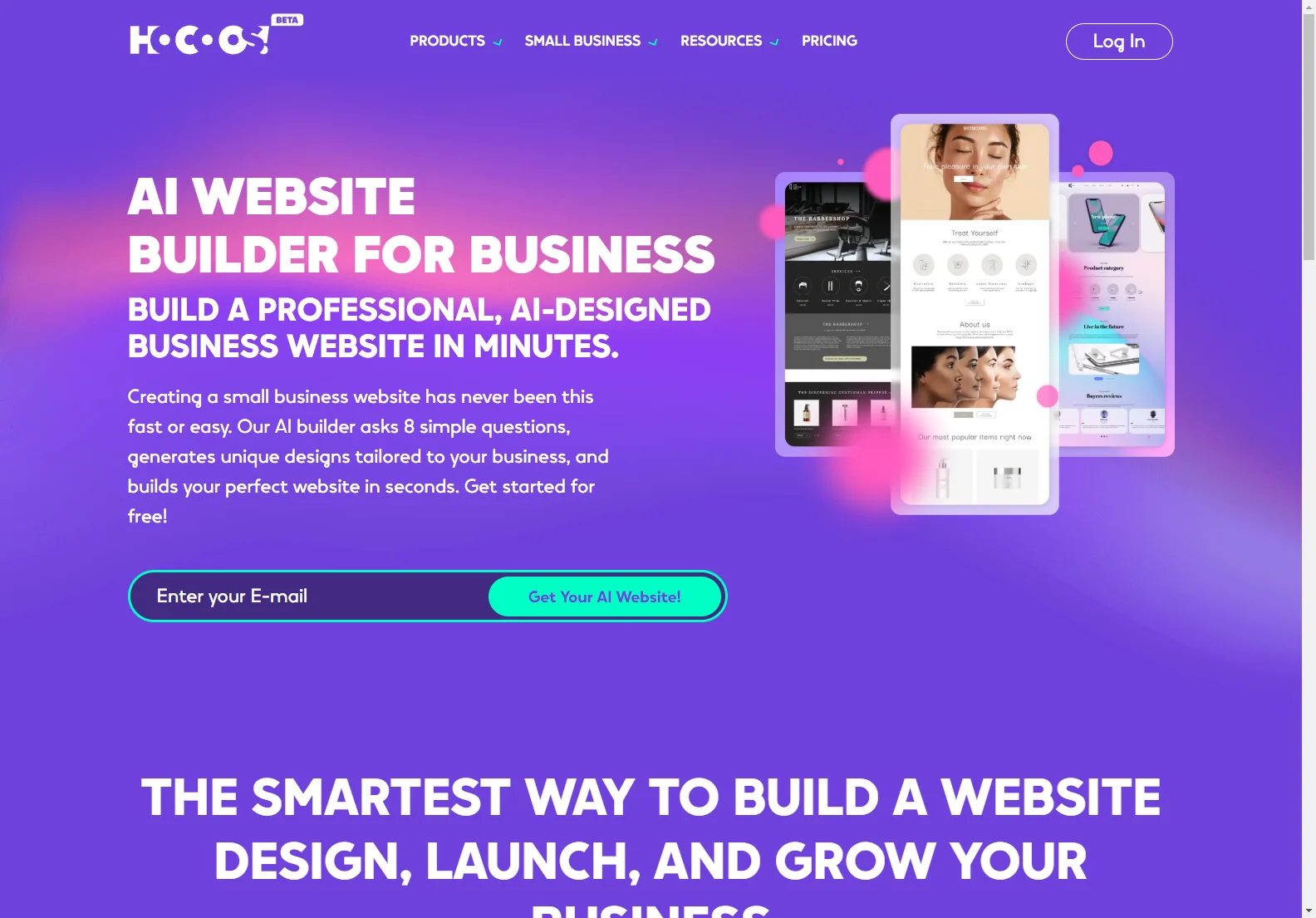 Hocoos AI Website Builder - Build Professional Sites Fast