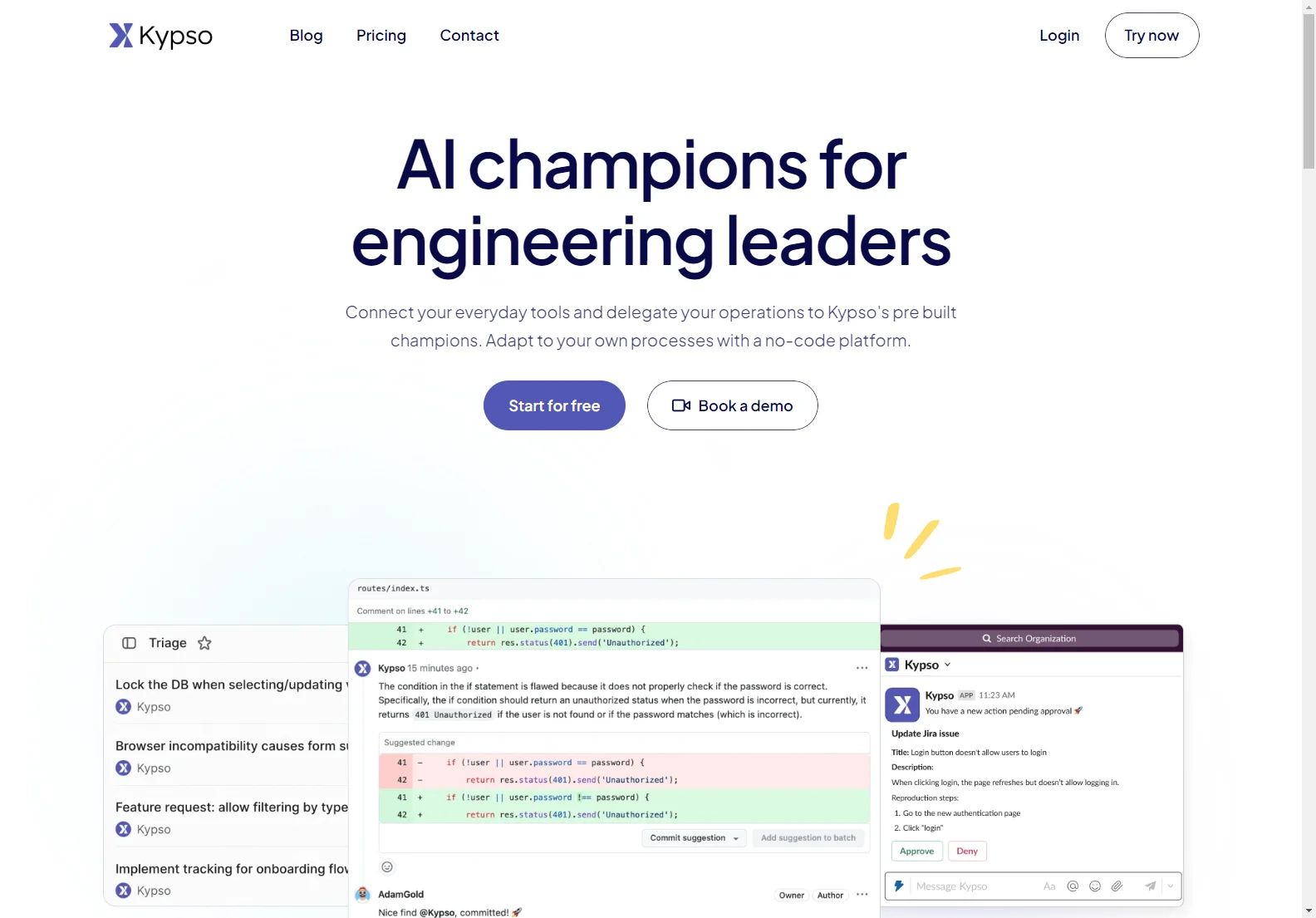 Kypso: Empowering Software Teams with AI Champions