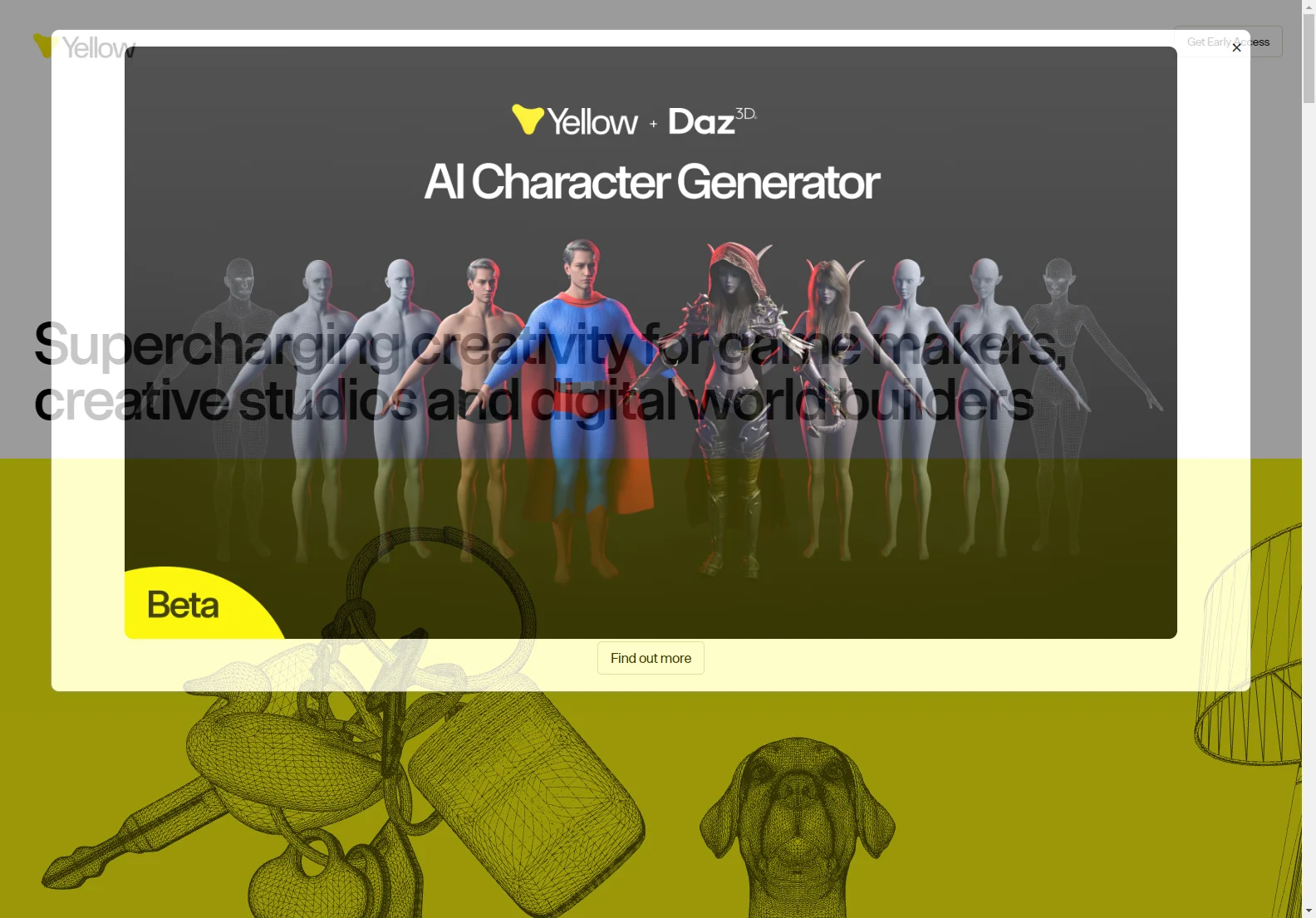 Yellow: Empowering 3D Creativity for Game Studios