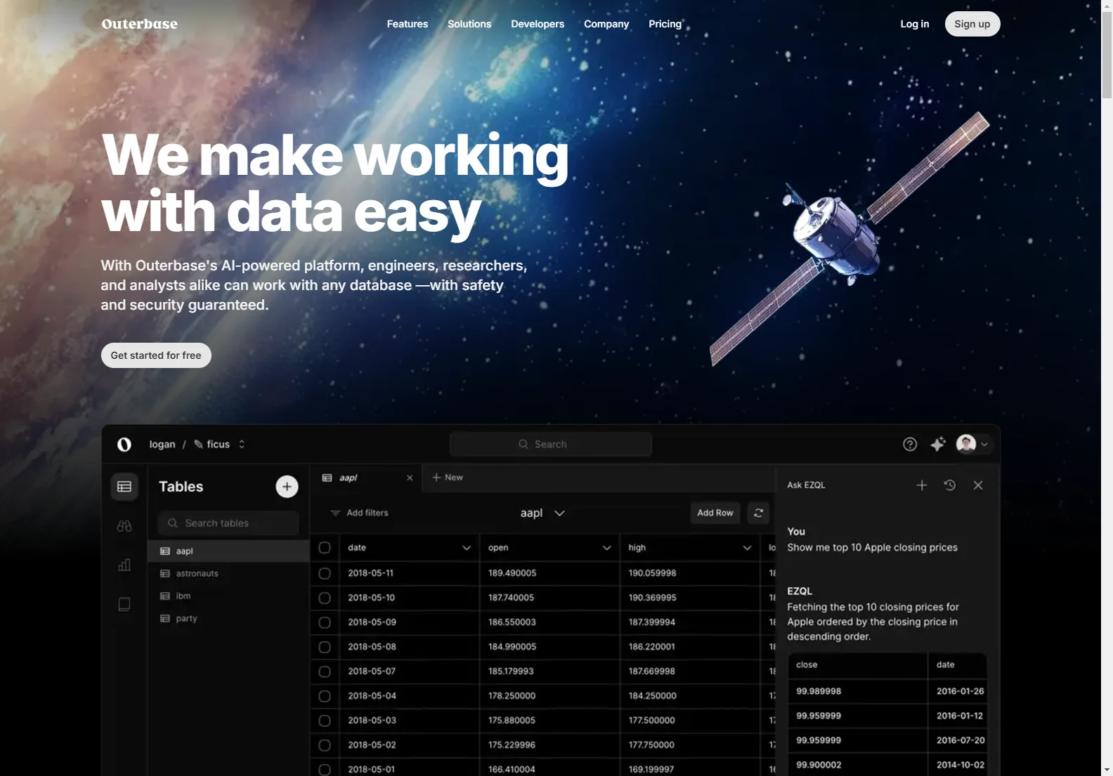 Outerbase: Simplifying Data Work with AI