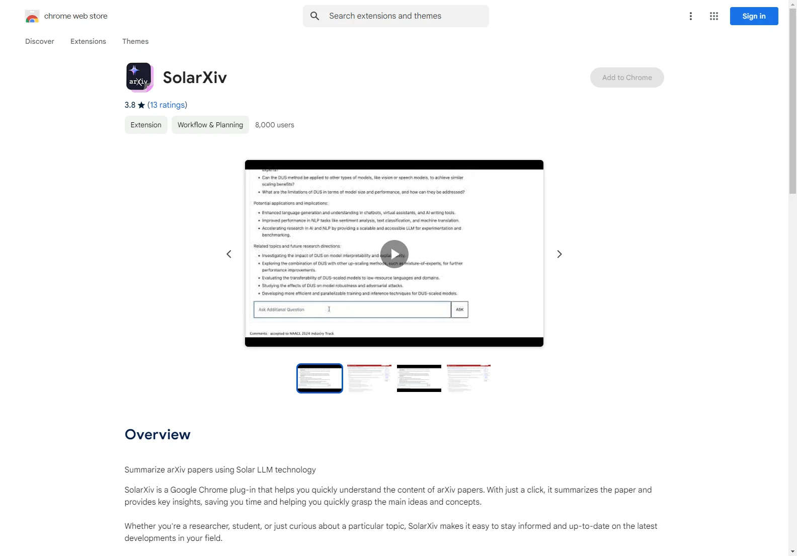 SolarXiv - Summarize arXiv Papers with Ease