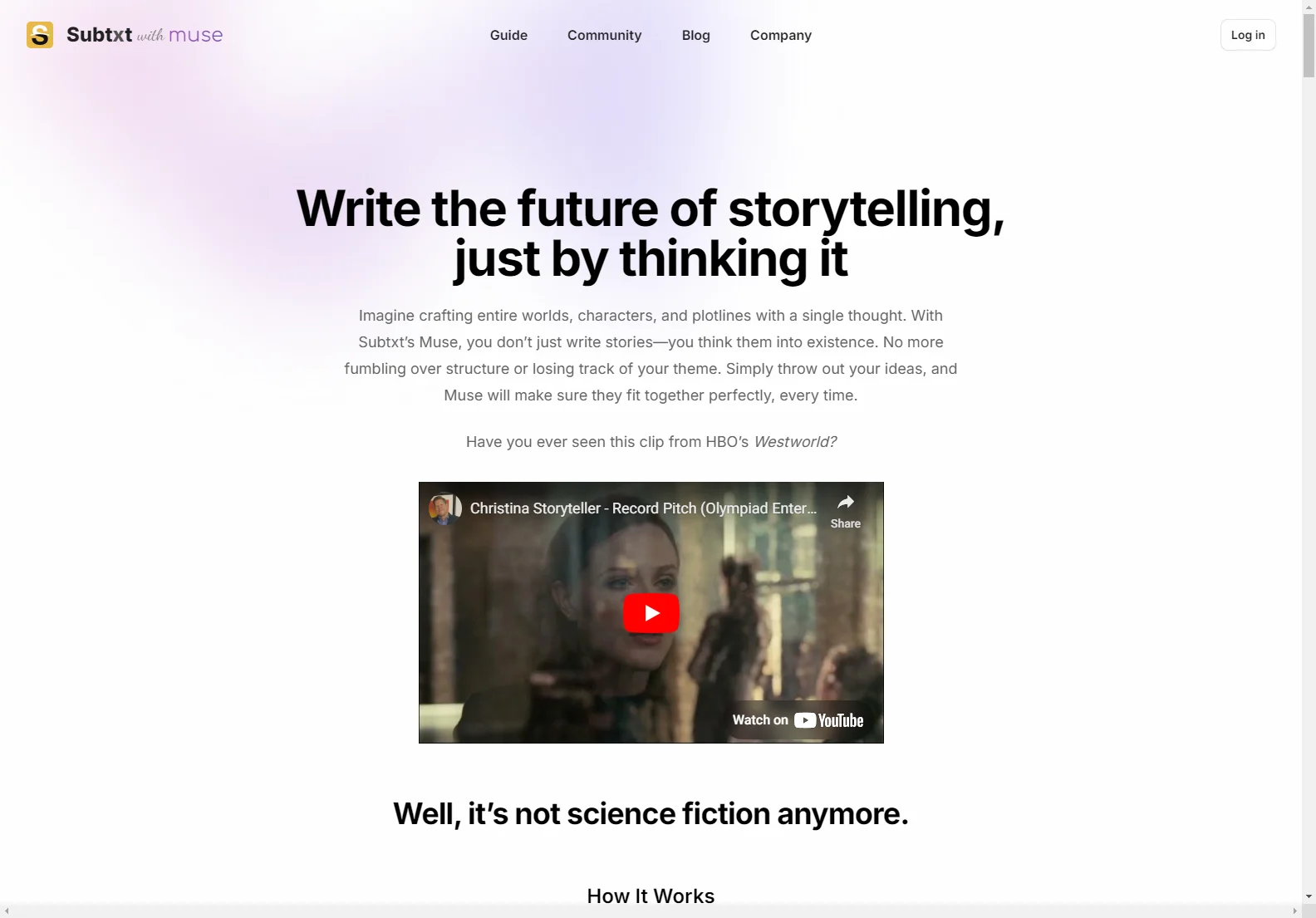 Subtxt with Muse: Unlock Your Storytelling Potential with AI