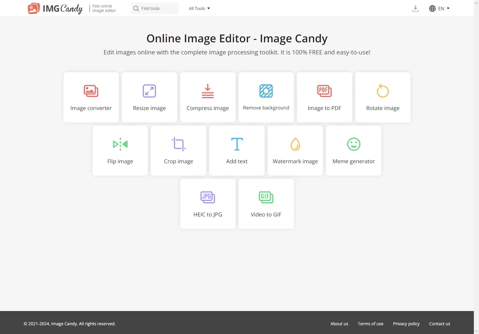 Image Candy - Online Image Editor: Transform Your Images for Free