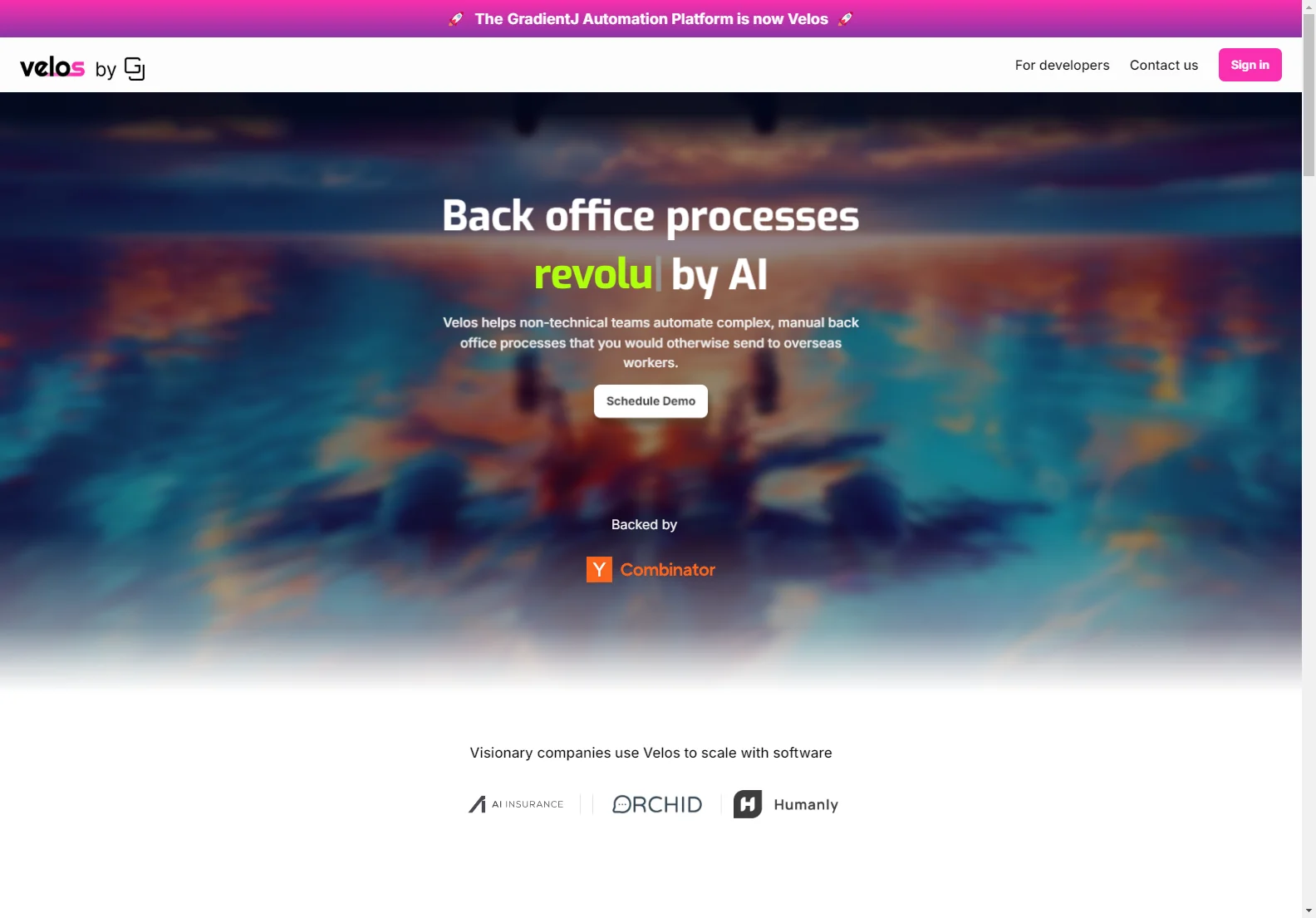 Velos: Streamlining Back Office with AI Automation