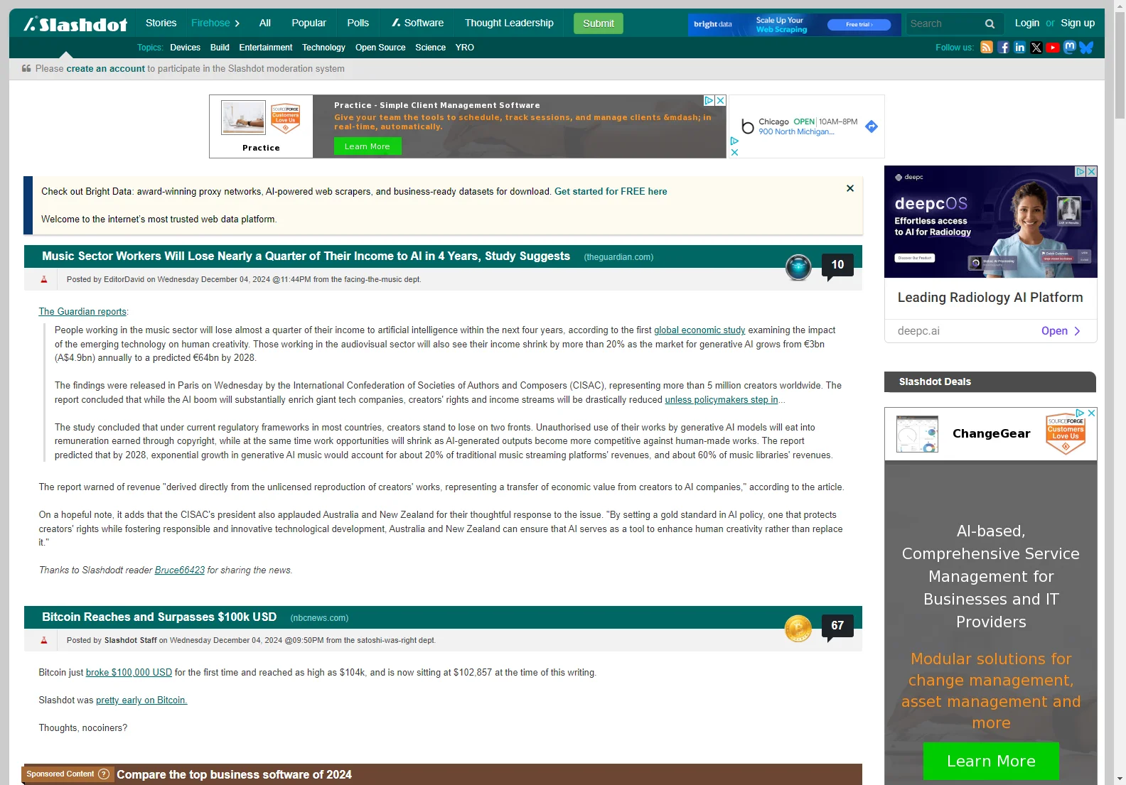 Slashdot: Your Source for Tech and Business Updates