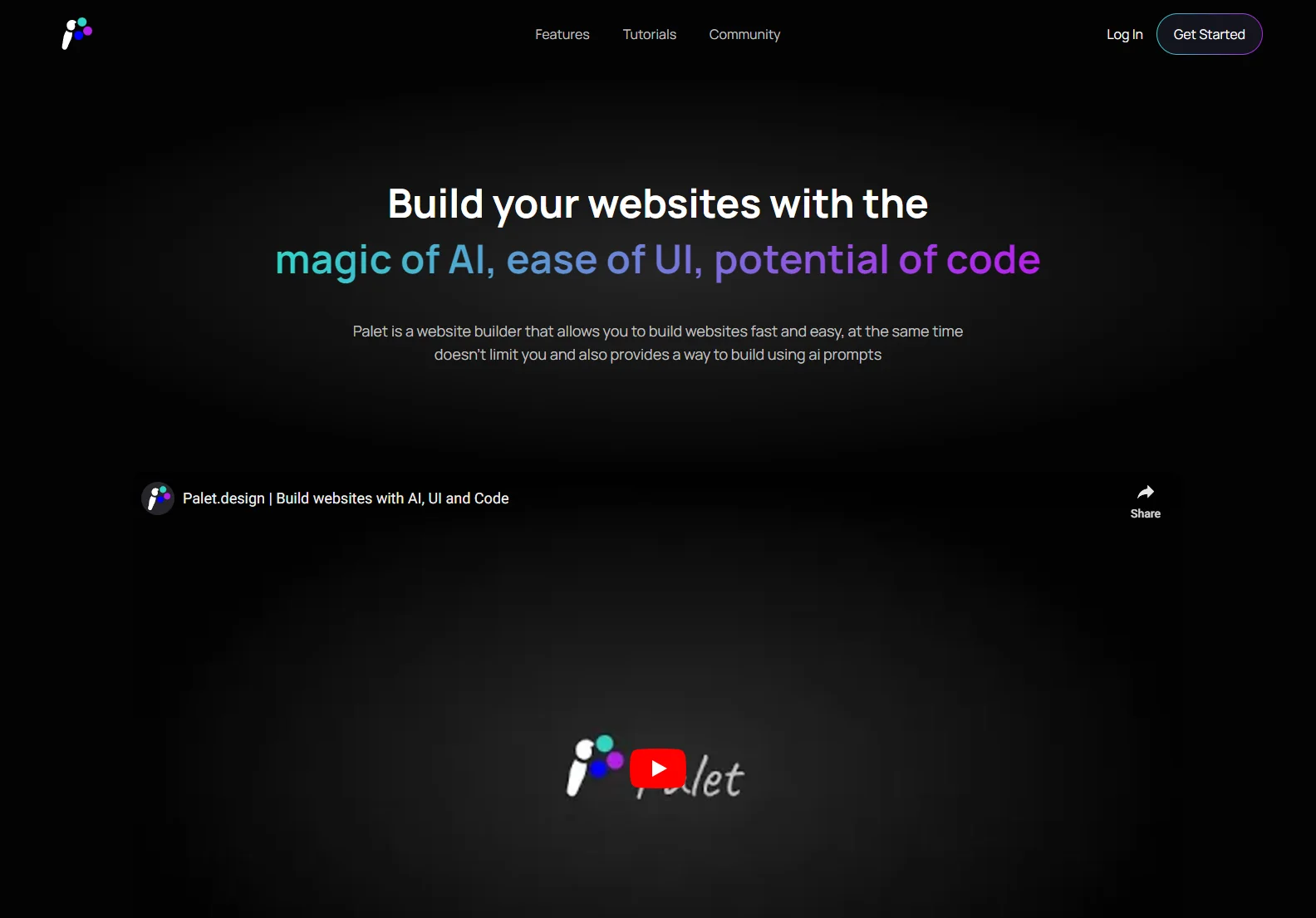 Palet: Empowering Website Creation with AI