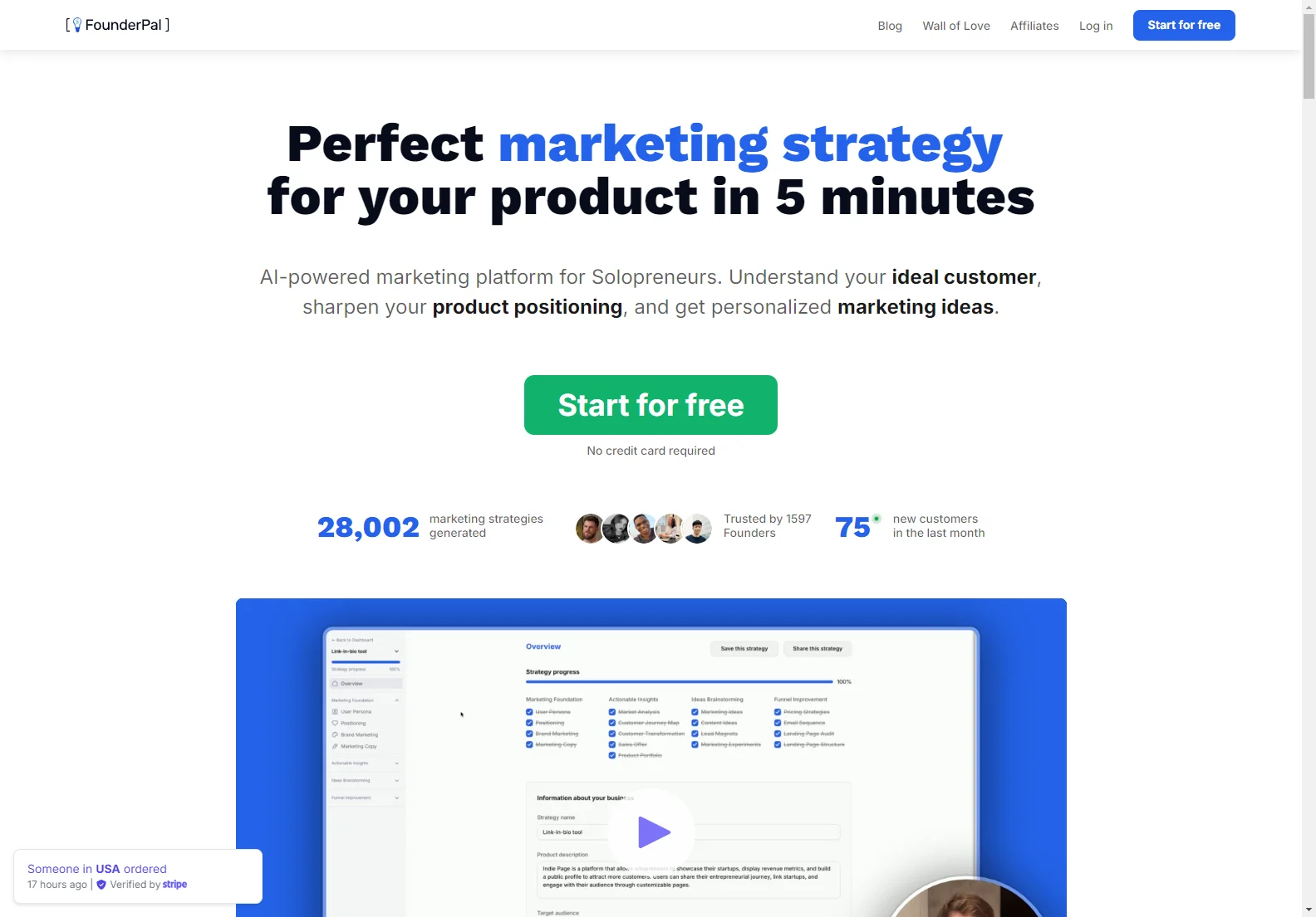 Marketing Strategy Generator by FounderPal: Your AI-Powered Marketing Solution in 5 Minutes