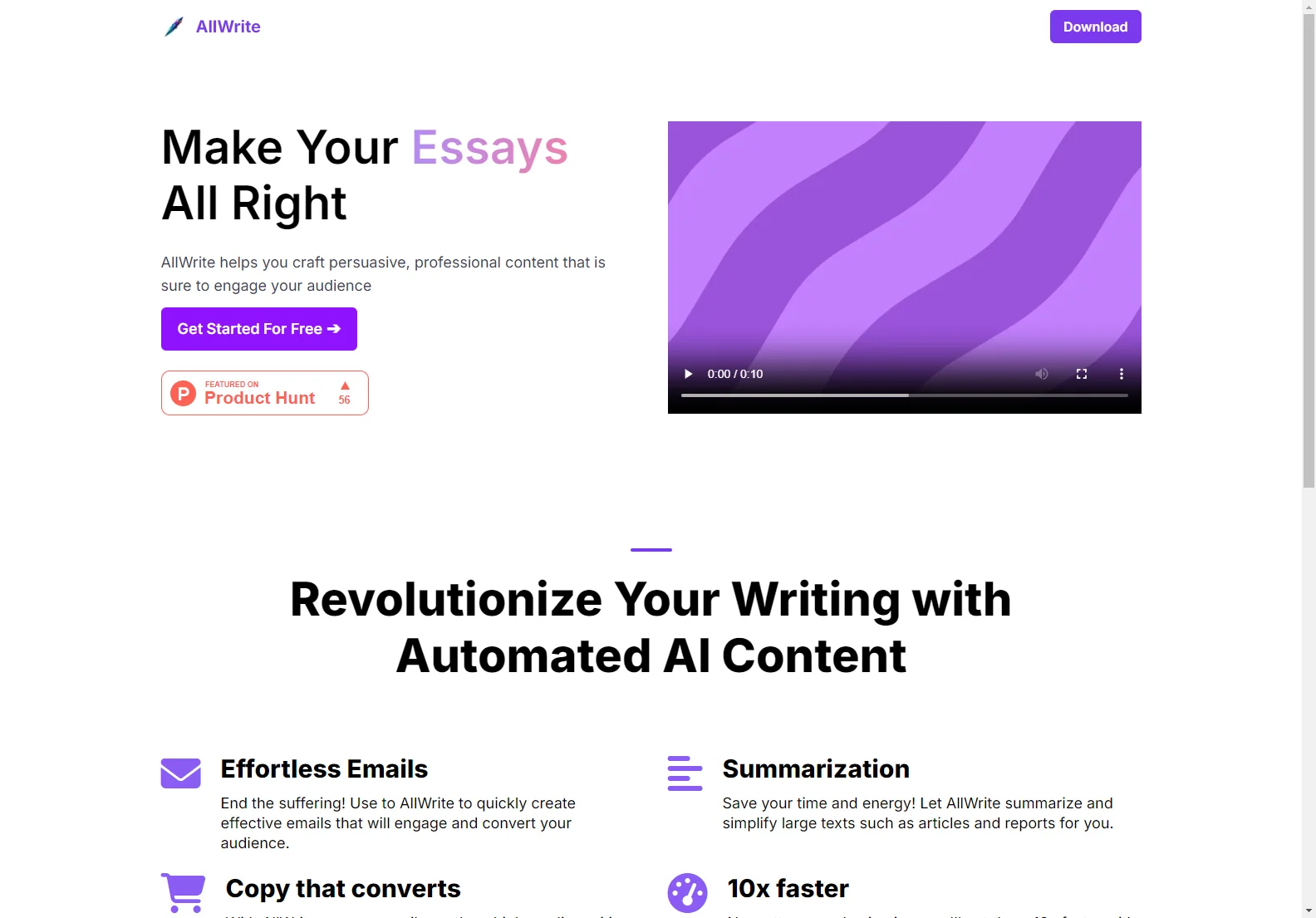 AllWrite - Revolutionize Your Writing with AI