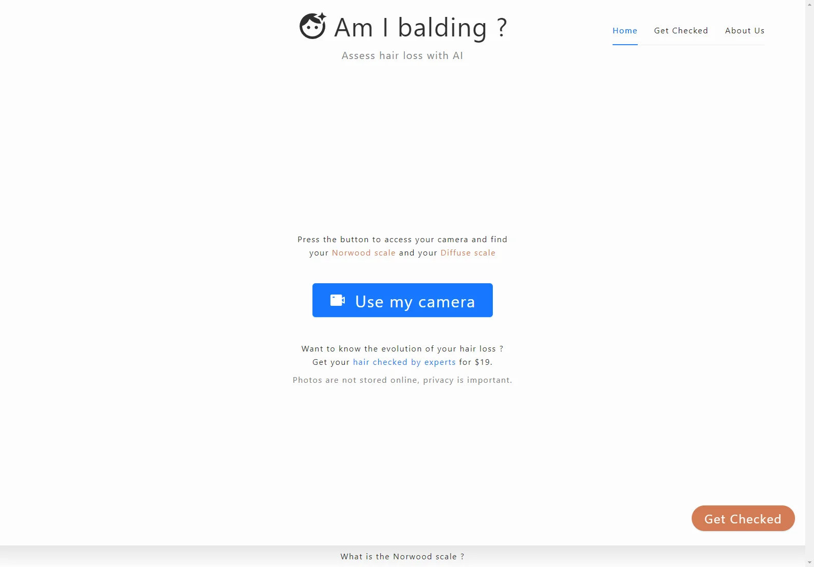 「Am I balding?」 - AIで脱毛を評価