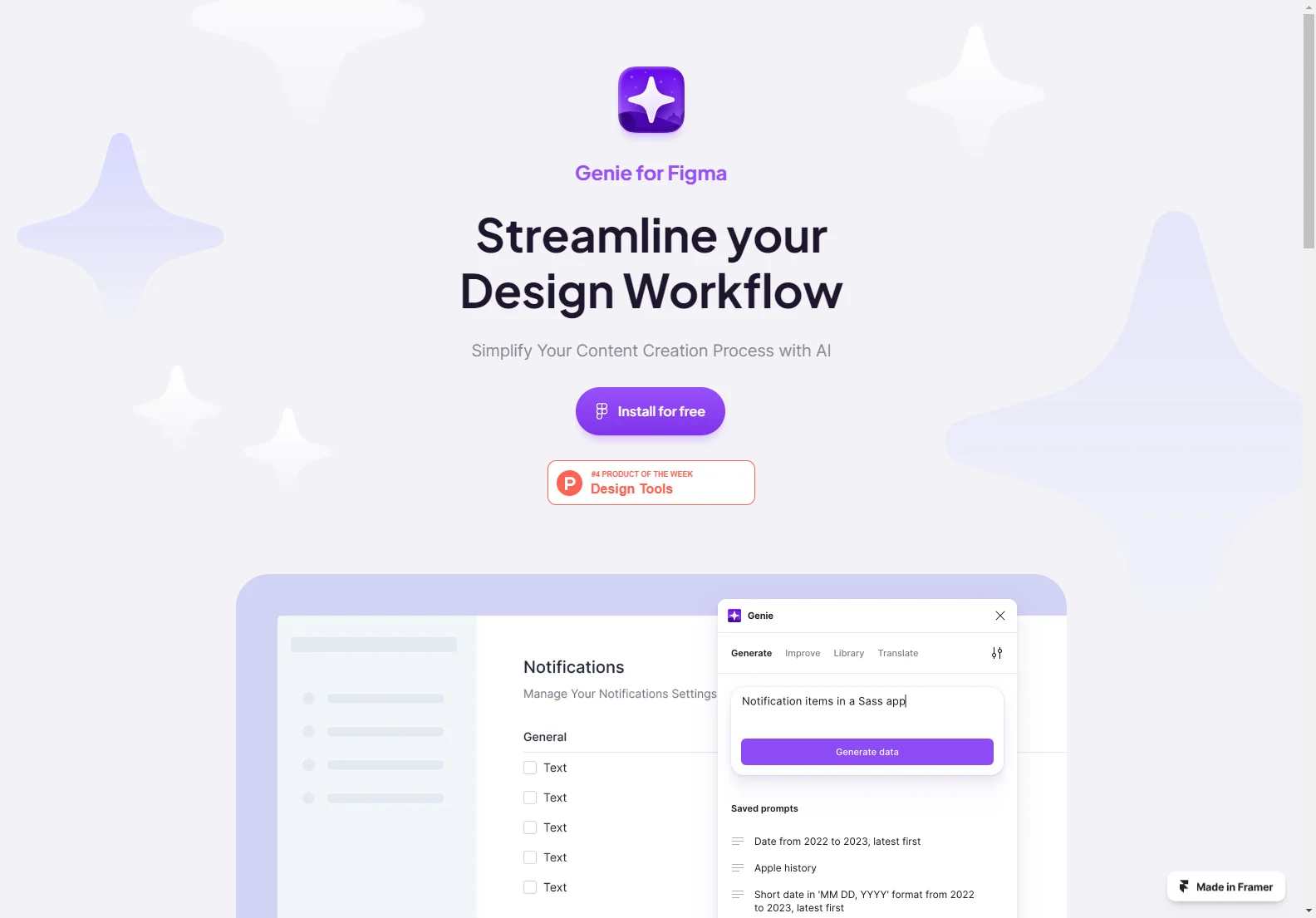 Genie for Figma: Streamlining Design and Content Creation