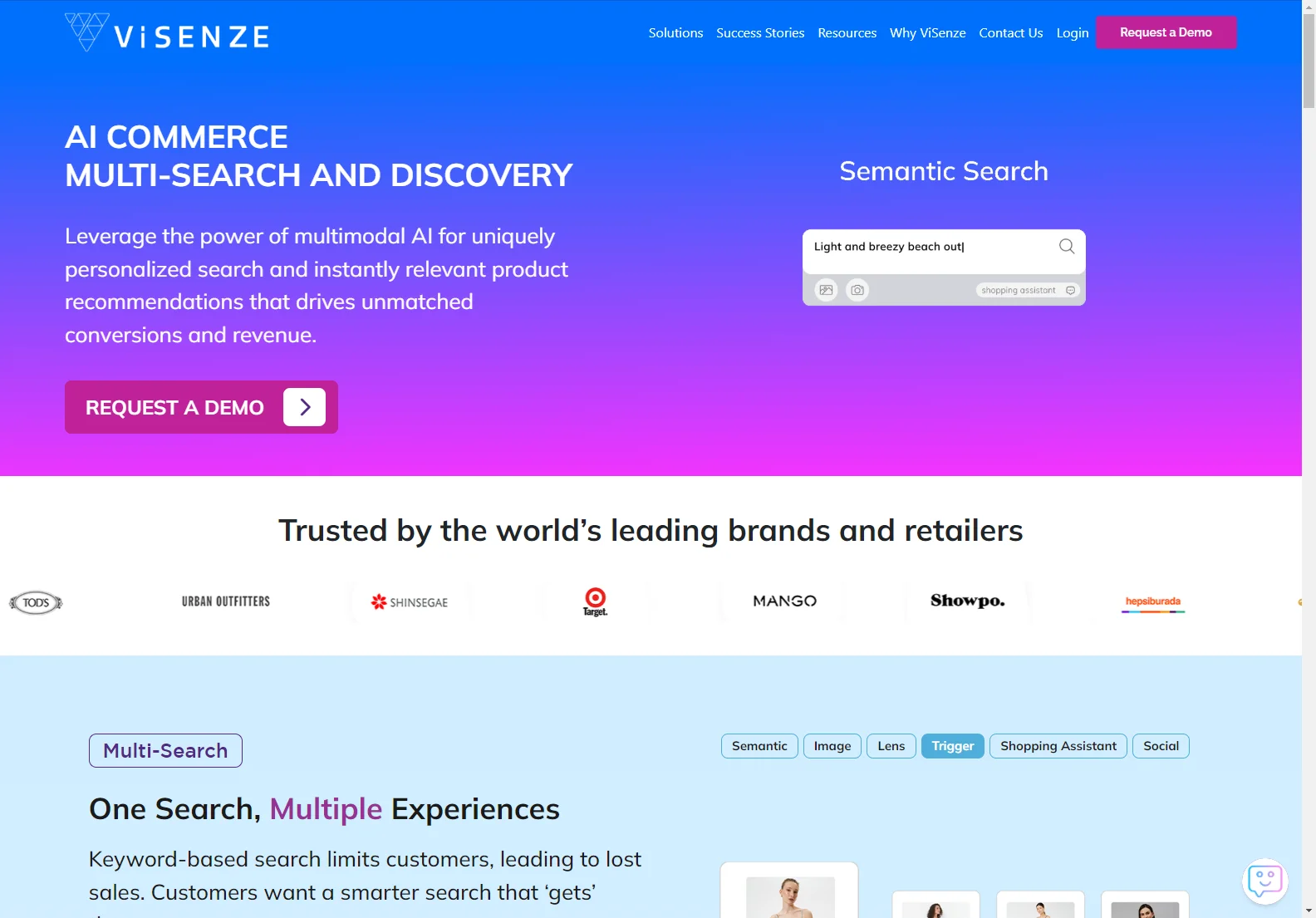 Enhance Shopping with ViSenze's AI Multi-Search and Recommendations