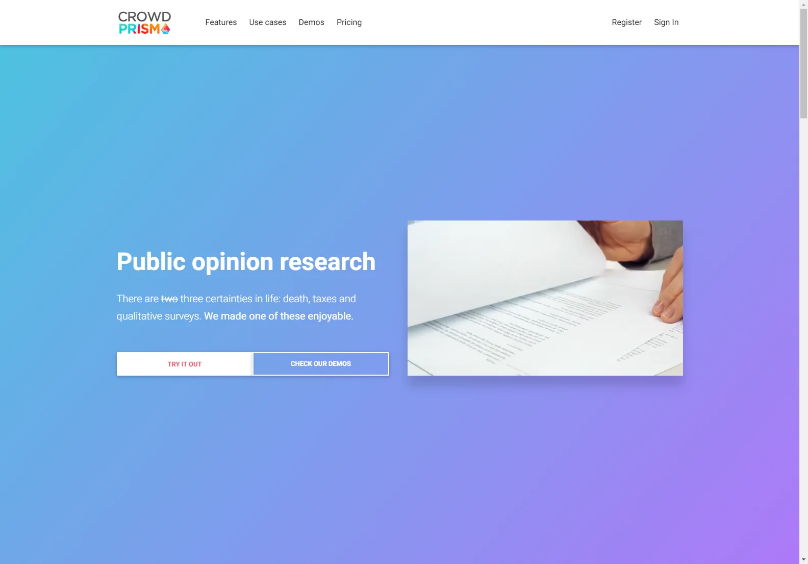 CrowdPrisma: Transforming Qualitative Surveys with AI Insights