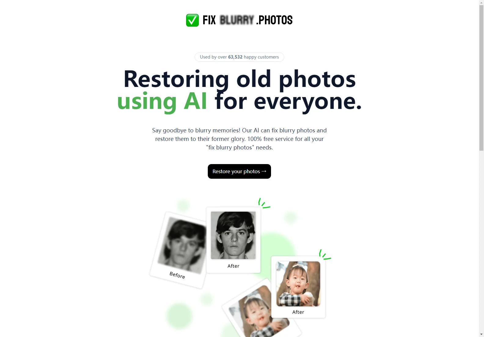 Revive Your Photos with Face Photo Restorer - AI Image Restoration