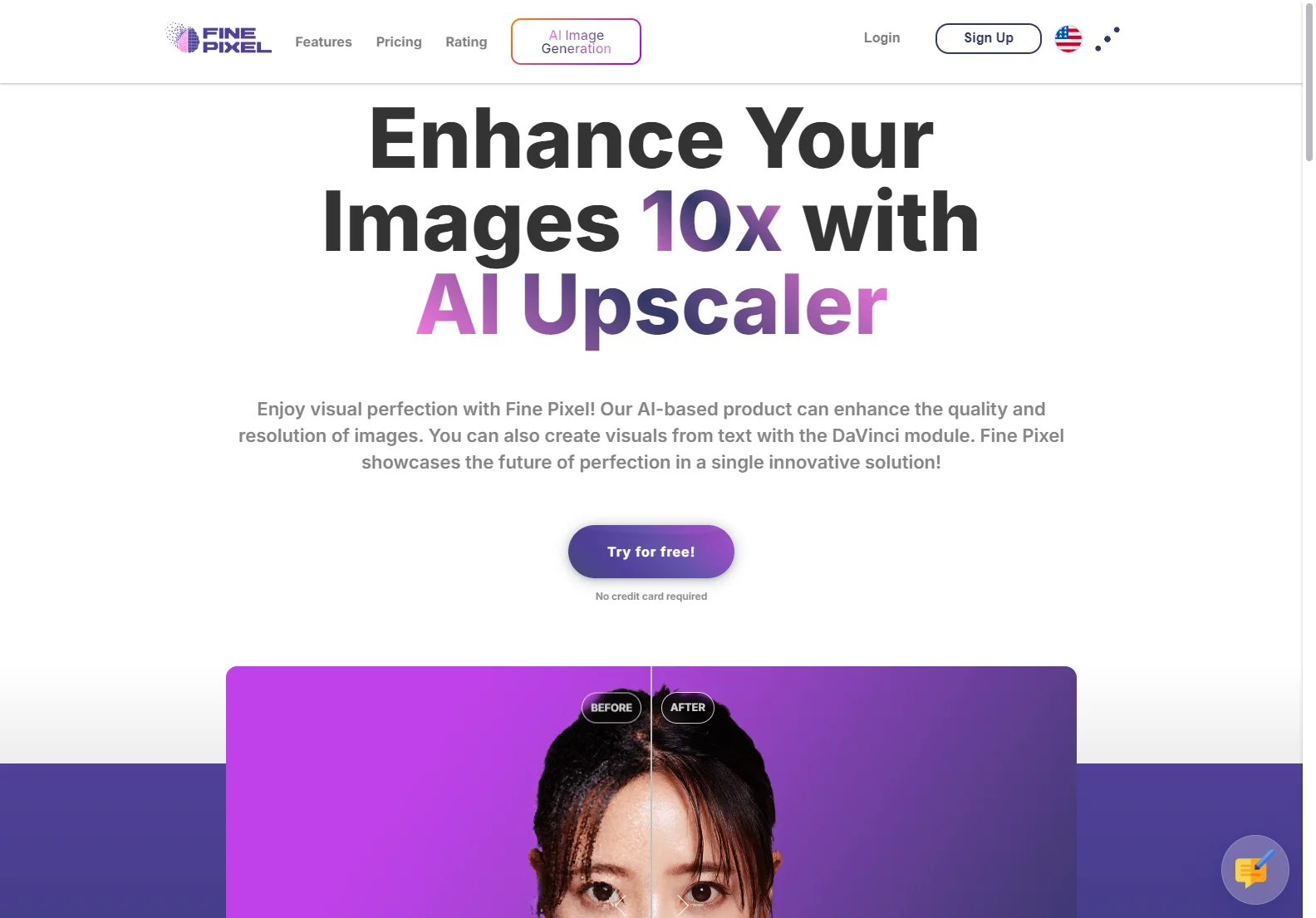 Fine Pixel: AI-Powered Image Upscaler & Generator for Visual Perfection