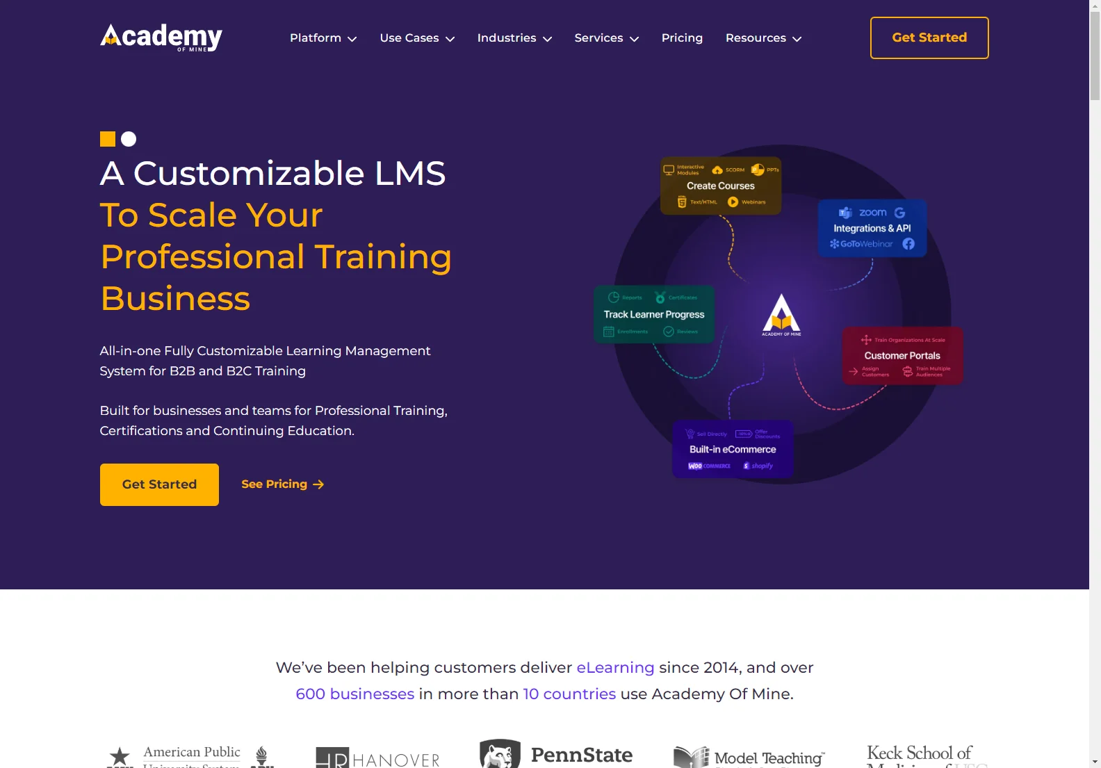 Academy of Mine: Customizable LMS for Professional Growth