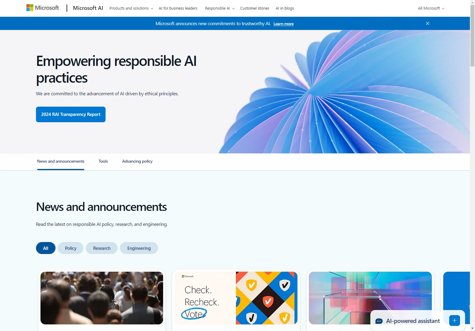 Microsoft AI: Empowering with Responsible Innovation