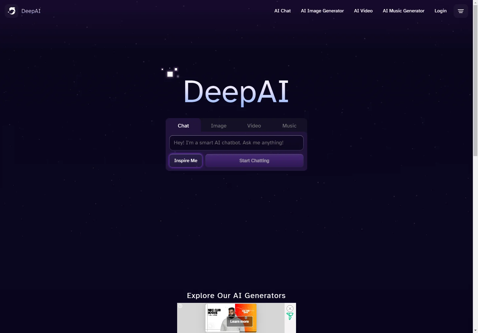 DeepAI: Your All-in-One AI Creativity Platform for Images, Videos, and Music