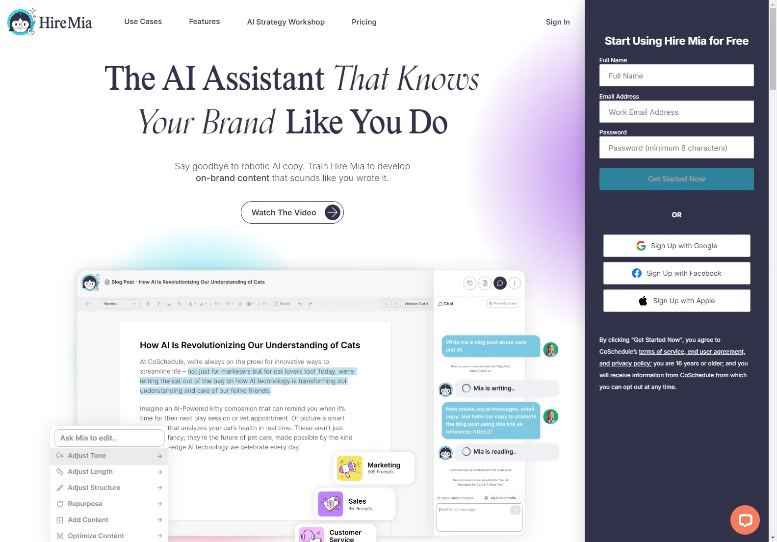 Hire Mia: The AI-Powered Marketing Assistant for Success