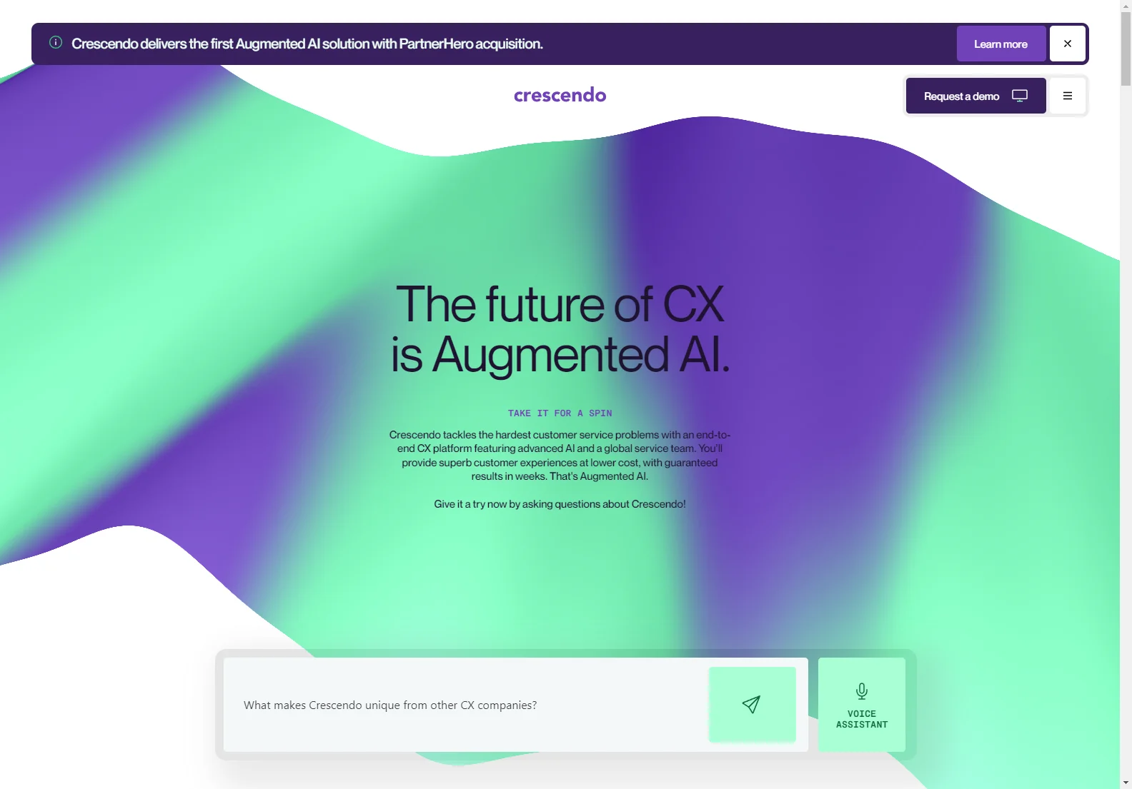 Crescendo: Next-gen AI for Transforming Customer Experience