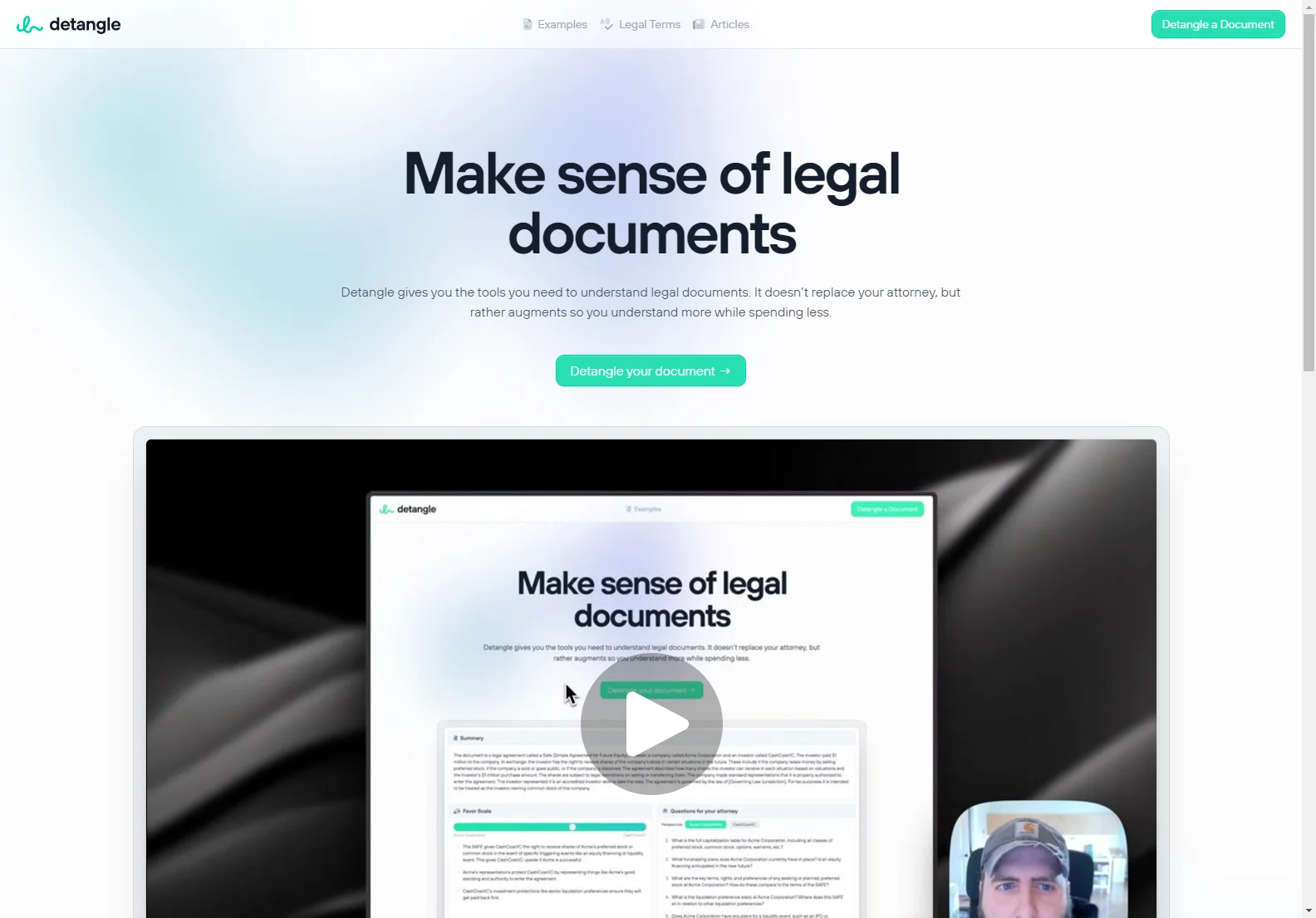 Detangle: Simplify Legal Documents for Better Understanding