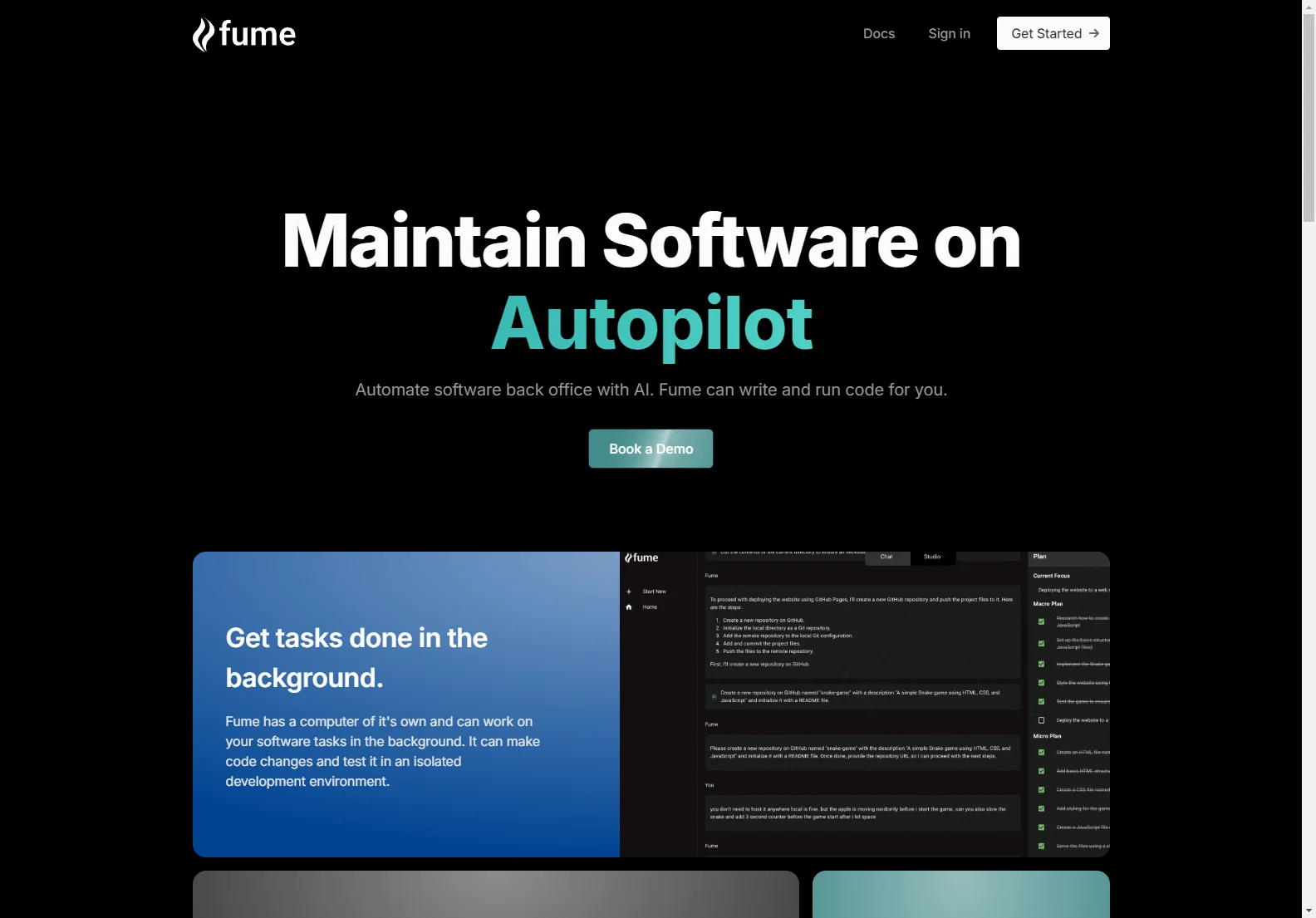 Fume: Empowering Software Automation with AI