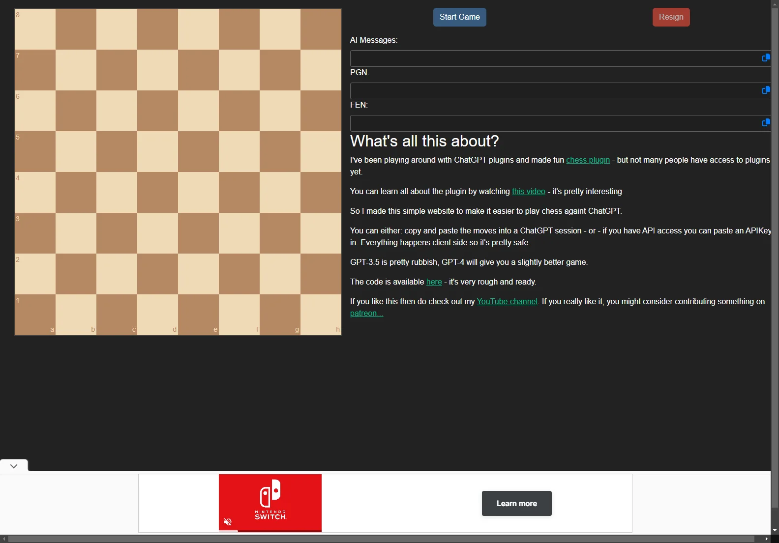 ChessGPT: Engaging Chess Play with AI