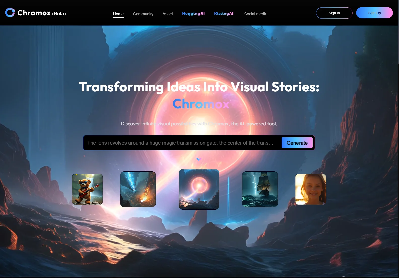 Chromox: Transforming Ideas into Captivating Visual Stories with AI